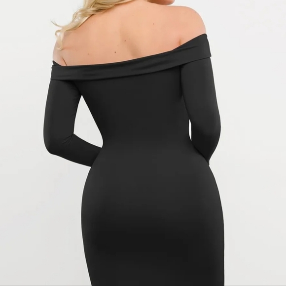 NWT POPILUSH SHAPEWEAR OFF THE SHOULDER DRESS - Picture 2 of 4